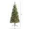 6ft. Pre-Lit Frosted Swiss Pine & Berries Artificial Christmas Tree with Clear LED Lights